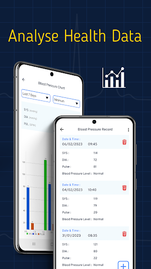 Blood Pressure Tracker App Screenshot 2