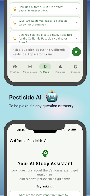 CA Pesticide Applicator Exam Screenshot 3