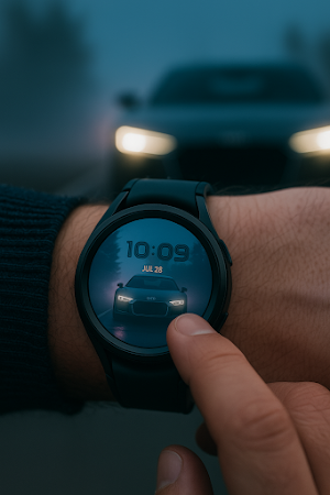 Dynamic Car Lights Watch Face Screenshot 1
