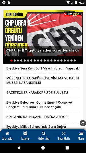 Urfa Haber Sitesi Screenshot 2