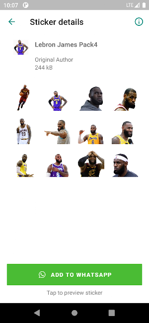 Lebron James Stickers Screenshot 3