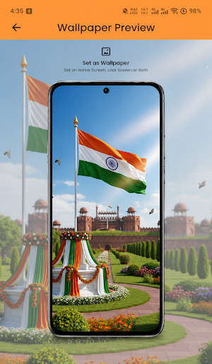 Tiranga Flag Wallpaper 4K Screenshot 1