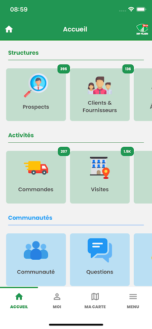 IntraSRP Filière Screenshot 0
