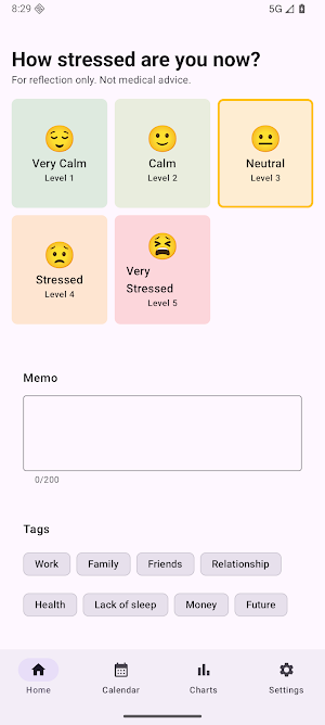 Stress Log: Mood Tracker Screenshot 2