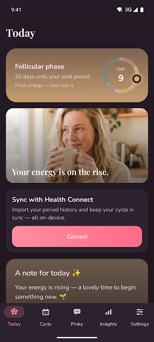 PinkyBloom: Period Tracker Screenshot 0