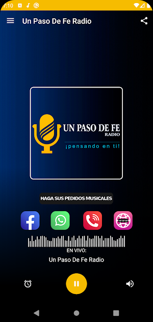 Un Paso De Fe Radio Oficial Screenshot 1