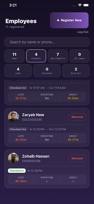 Ficsify Attendence Screenshot 2