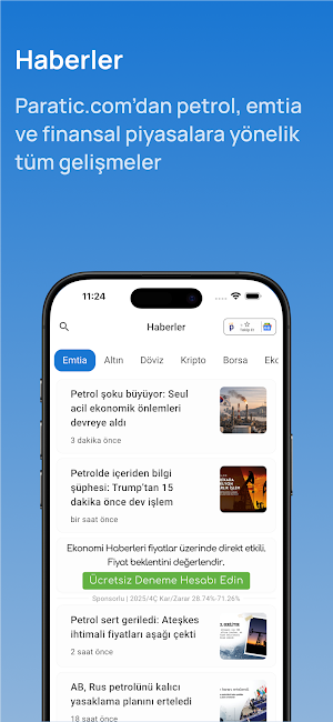 Petrol & Emtia Fiyatları Canlı Screenshot 3