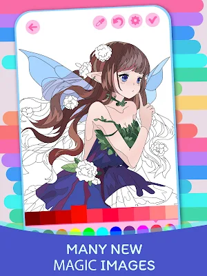 Anime Fantasy Coloring Book Screenshot 2