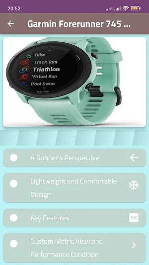 Garmin Forerunner 745 guide Screenshot 0