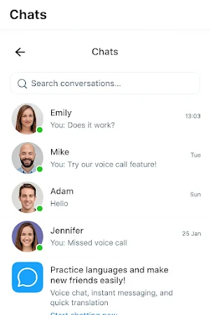 LanChat - Language&Chat Screenshot 1