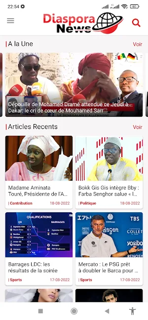Diaspora News Screenshot 1