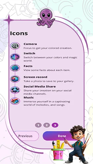 OCTAR: 3D AR Coloring Screenshot 1