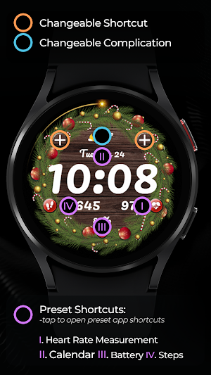 TVV Christmas 3 Watch Face Screenshot 3