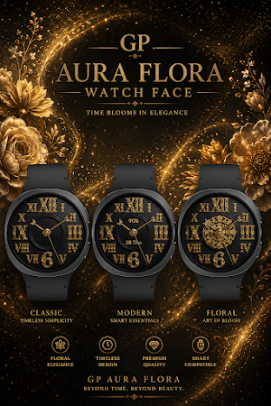 GP Aura Flora: Watch Face Screenshot 2