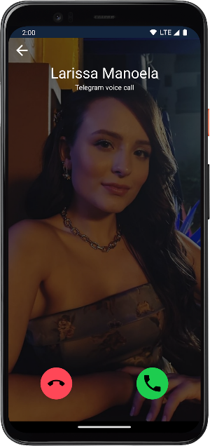 Larissa Manoela Chamada Falsa Screenshot 2
