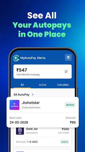 MyAutoPay Alerts: All UPI Apps Screenshot 0