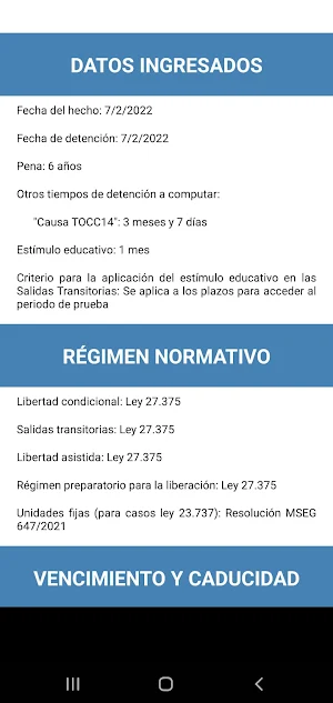 Calculadora de Libertades Screenshot 3