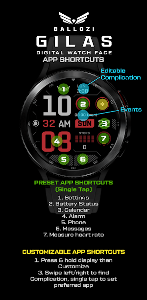 Ballozi GILAS Watch Face Screenshot 2