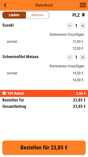Eider Pizza-Service Screenshot 1
