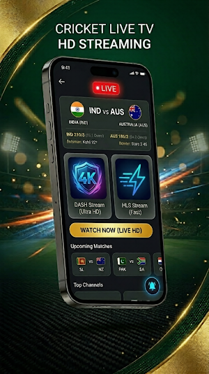 Live Cricket TV HD 2026 Pro+ Screenshot 1