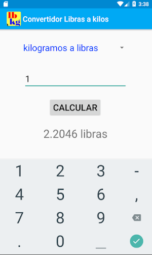 Convertidor de libra a  kilogr Screenshot 3