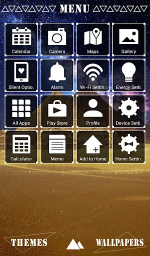 Galaxy Pyramids Theme Screenshot 1