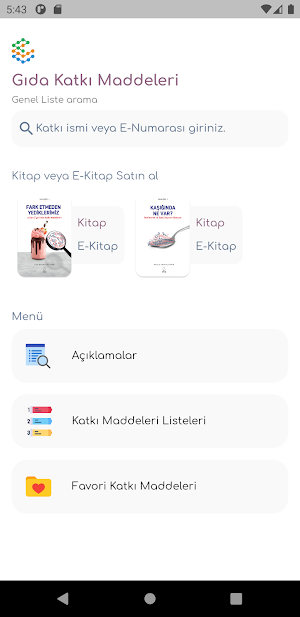 Gıda Katkı Maddeleri Screenshot 0