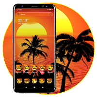 Sunset Palm Tree Theme