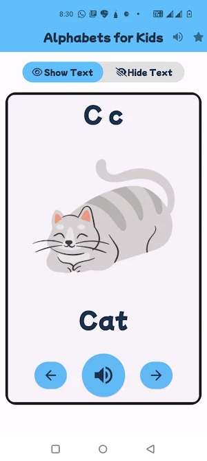 Alphabet Flashcard for Kids Screenshot 3