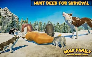 Virtual Arctic Wolf Family Simulator: Animal Games Screenshot 2