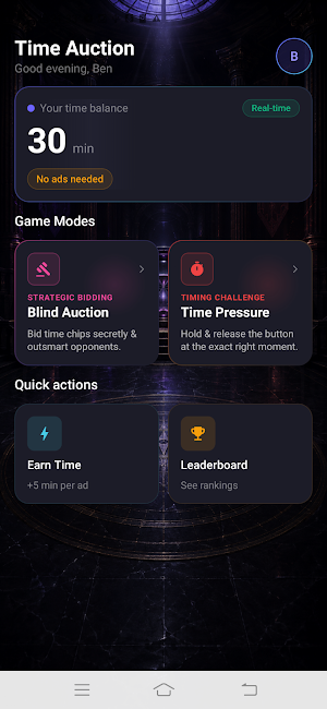 Time Auction: Timing Challenge Screenshot 1