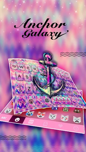 Anchor Galaxy Keyboard Theme Screenshot 2