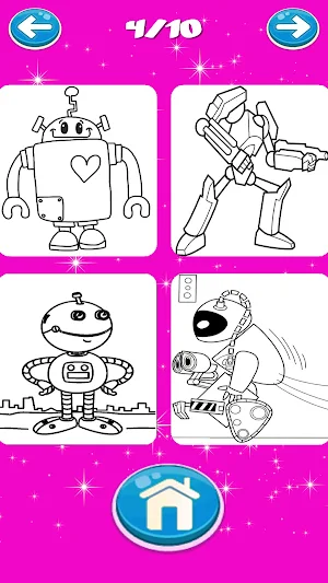 Draw Wali Robot Coloring Book Screenshot 2