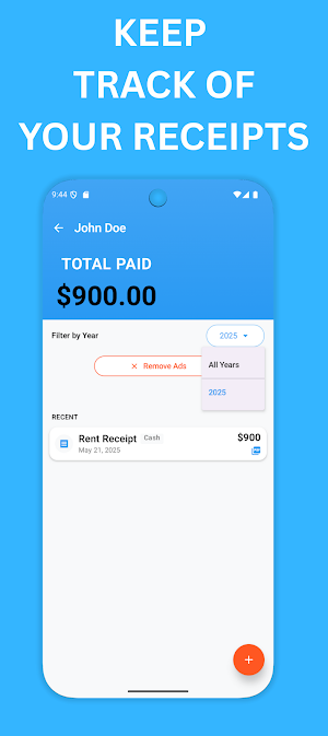 Simple Rent Receipt Screenshot 0