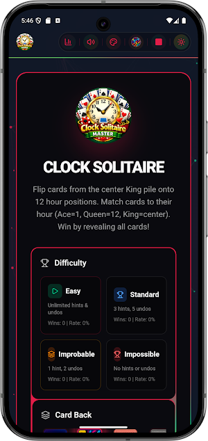 Clock Solitaire Master Offline Screenshot 3