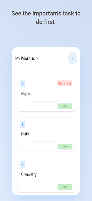 Priorities - To do list Screenshot 2
