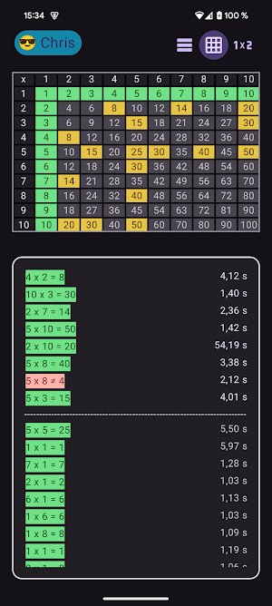 Multiplikation Screenshot 1