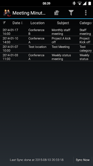 Meeting Minutes Pro Screenshot 0