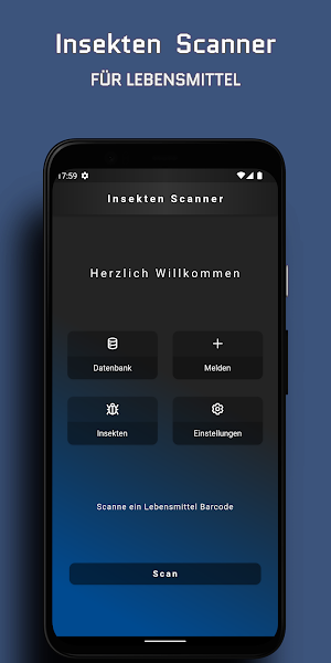 Insekten Lebensmittel Scanner Screenshot 0