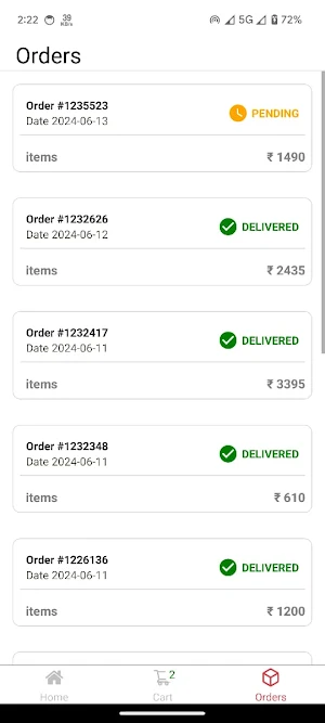 OnlineGroceryStore Screenshot 2