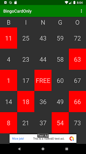 Bingo Card Only Screenshot 1