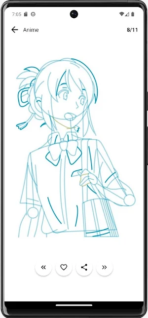 How to Draw Anime School Girls Screenshot 1