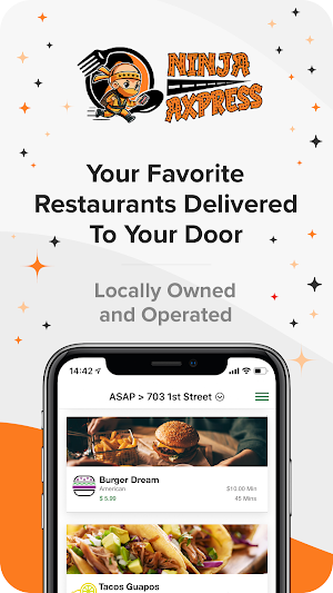 Ninja Axpress Food Delivery Screenshot 0