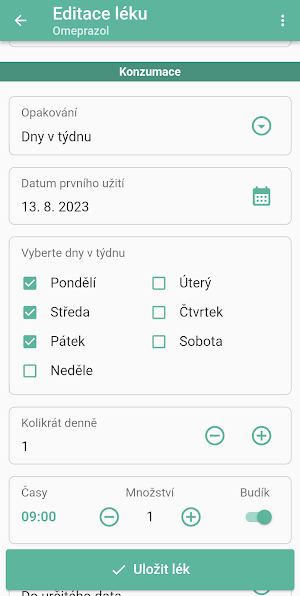 Připomínání léků – Lékovník Screenshot 3