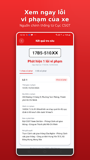 Tra Cứu Phạt Nguội Xe 2026 Screenshot 2
