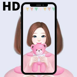 Cute Girl Kawaii Wallpaper HD Screenshot 3