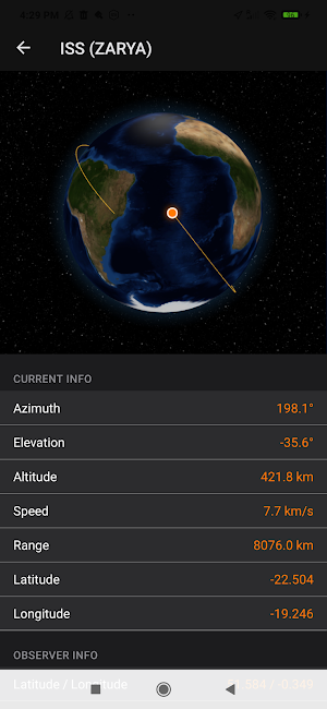 PulseSat Satellite Tracker Screenshot 0
