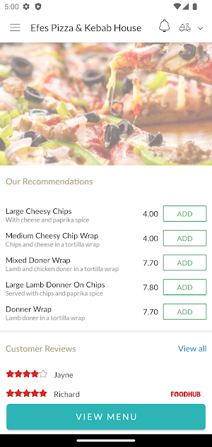 Efes Pizza and Kebab House Screenshot 1