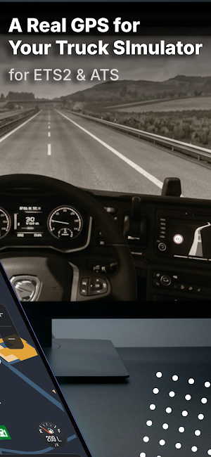 TruckSim GPS - ETS2 & ATS Map Screenshot 1
